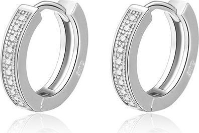 Actual product image Beneto Elegant round earrings made of silver AGUC2237 (L) (Silver)