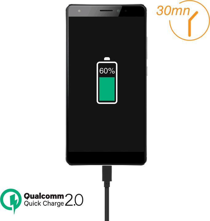 Produktbild Avizar USB-C / USB Kabel, Quick Charge (0.12 m, USB 2.0)