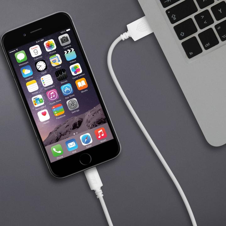 Actual product image Inkax USB to Lightning cable (3 m, USB 3.2 Gen 1)