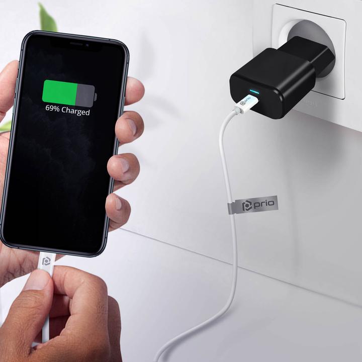 Image du produit prio Câble de chargement USB-C vers Lightning (1 m, USB 4.0)