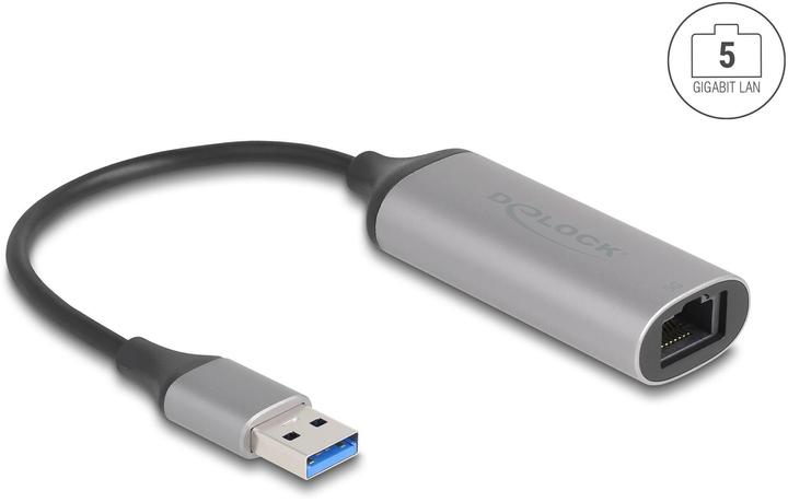 Image du produit Delock USB Typ-A 5 Gigabit LAN Adapter (USB 3.1, RJ45 (1x))