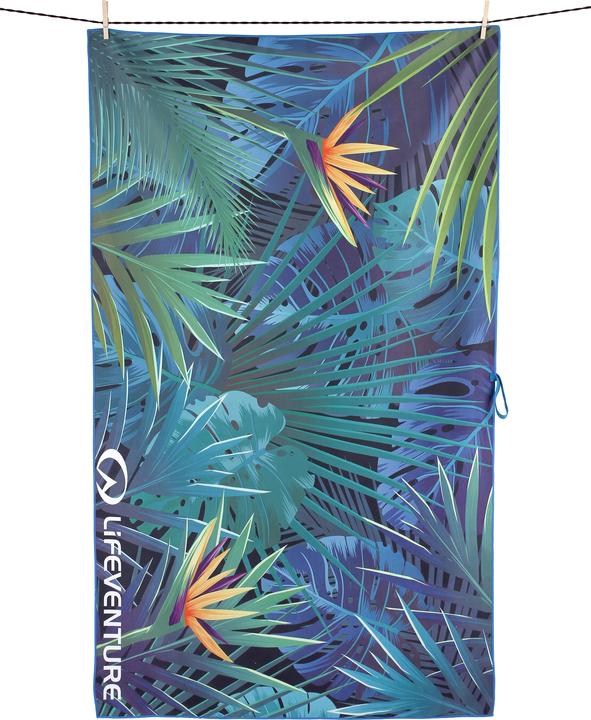 Actual product image Lifeventure Recycled SoftFibre Trek Towel, Tropical, Giant (150 x 90 cm)