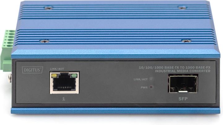 Produktbild Digitus 10/100/1000 Base-TX to 1000 Base-FX Industrial Media Converter (2 Ports)