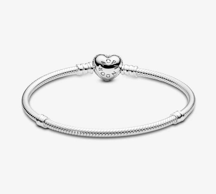Produktbild Pandora Armband mit Herzverschluss (20 cm, Silber)