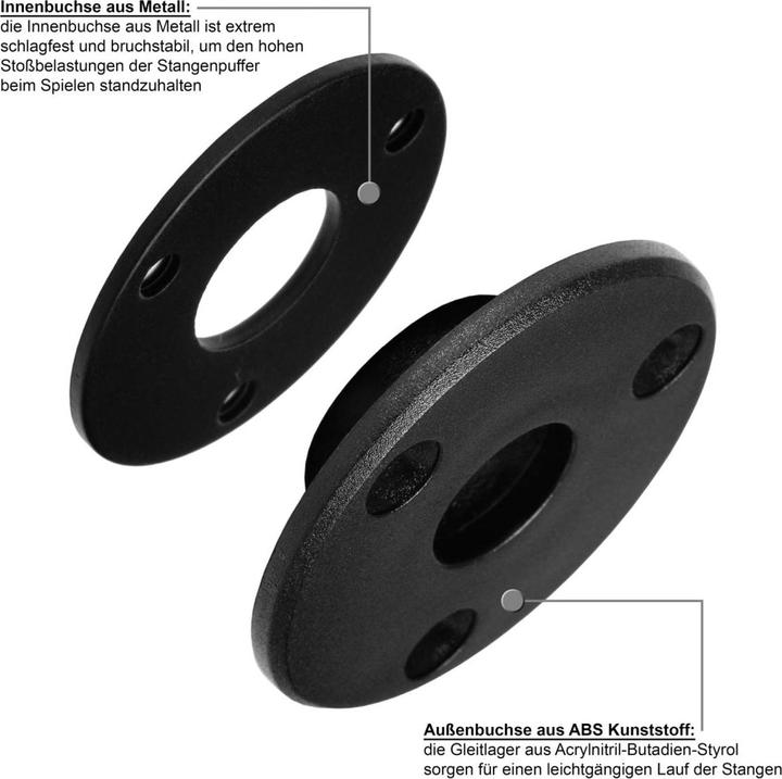 Produktbild Tuniro Kickertisch BASIC Weiss Tischkicker