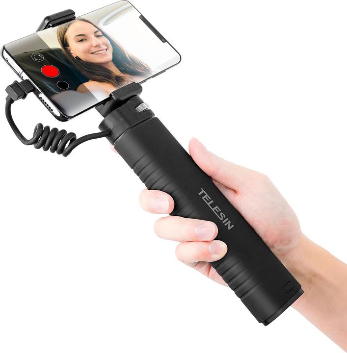 Image du produit Telesin Canne à selfie Power grip (Avec banque d'alimentation) TE-CSS-001