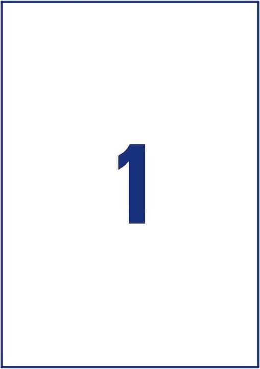 Produktbild Avery AVZ L8001-10 Antimikrobielle Etiketten 210x297mm weiss