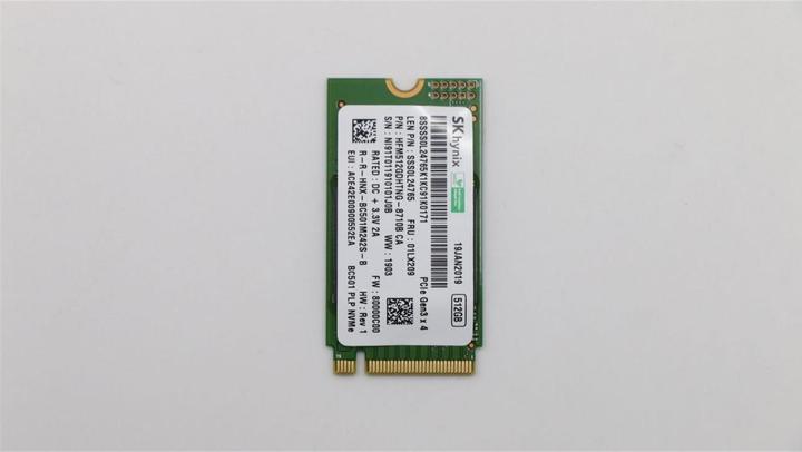 Actual product image Lenovo SSD M.2 PCIe NVMe FRU SSD (512 GB, M.2 2280)