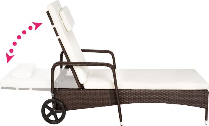 Actual product image tectake Sonnenliege (200 cm)