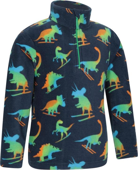 Immagine prodotto Mountain Warehouse Pursuit Felpa in Pile Scheletro di Dinosauro Mezza Cerniera Bambini (140)