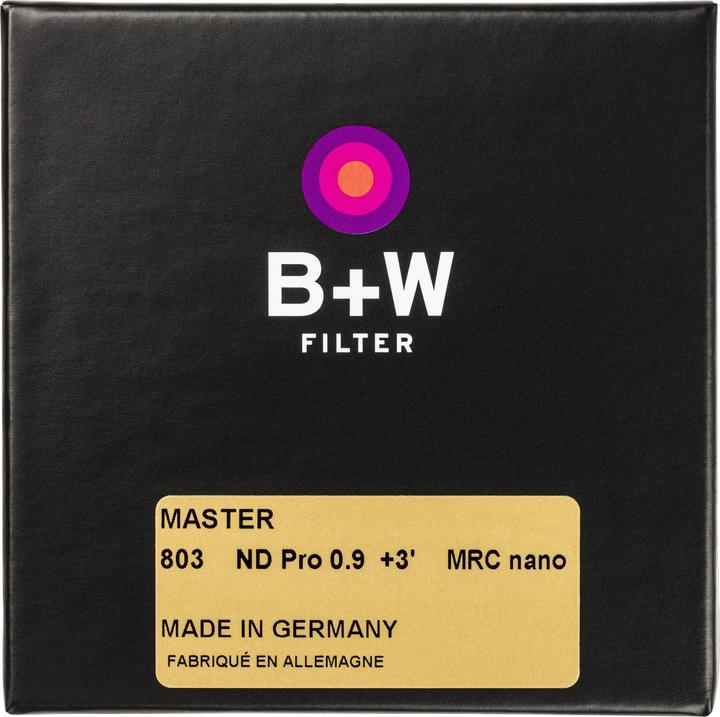 Produktbild B+W ND 0,9 MRC nano MASTER 58mm (58 mm, ND- / Graufilter)
