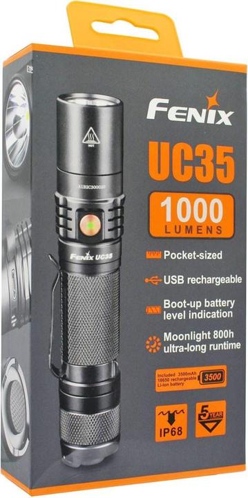Produktbild Fenix UC35 V2.0 LED Taschenlampe mit USB Anschluss (14 cm, 1000 lm)