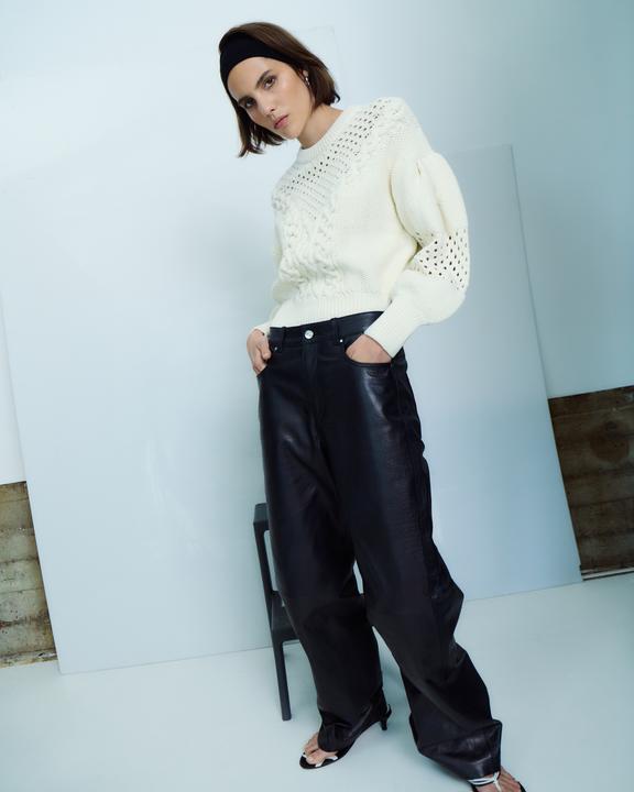 Actual product image Rouge Edit High Waist Lederhose (38)