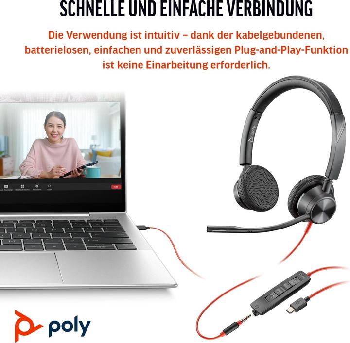 Image du produit Poly BW 3325 -M USB-C HS (Filaire, USB-C)