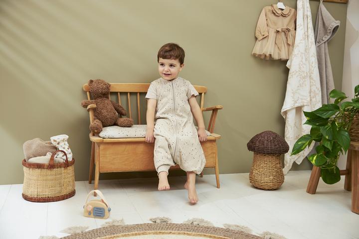 Image du produit Meyco Baby Rib Mini Spot bébé pyjama d'été - sable mélangé - 92cm (92 cm)
