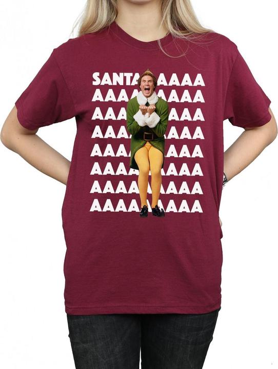 Immagine prodotto Elf Buddy Santa Scream Maglietta Ampia Donna (XXL)