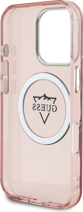 Image du produit Guess Hardcase MagSafe IML Metal Mountain Logo Case for iPhone 16 Pro 6,3" Pink (Apple iPhone 16 Pro)