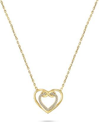 Brilio Silver - Romantic gilded necklace Infinite love NCL31Y