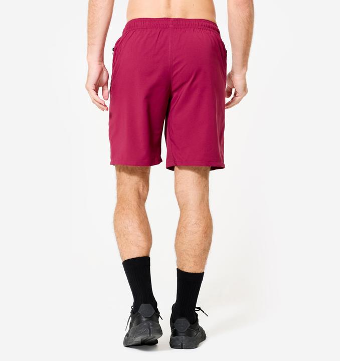 Produktbild Domyos Shorts Herren atmungsaktiv Reissverschlusstaschen - violett (L)