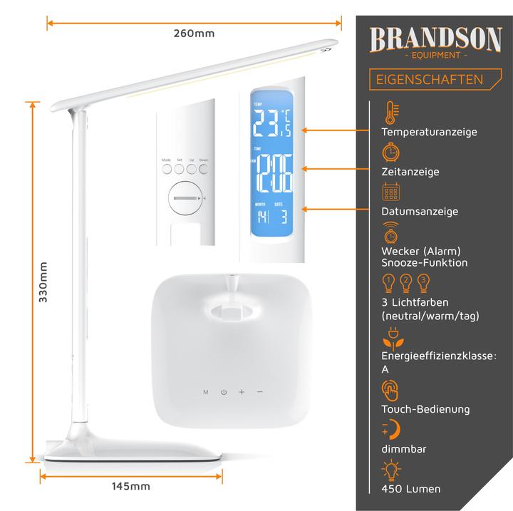 Produktbild Brandson Schreibtischlampe (450 lm)