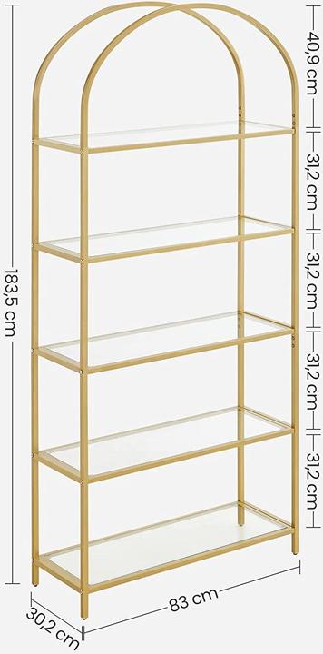 Actual product image Vasagle Luis X (83 x 30.2 x 183.5 cm)