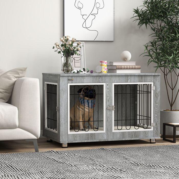 Image du produit Swisshandel24 Cage pour chien, chenil pour chien, cage pour animaux avec coussin, 2 serrures pour chiens de (Niche pour chien)