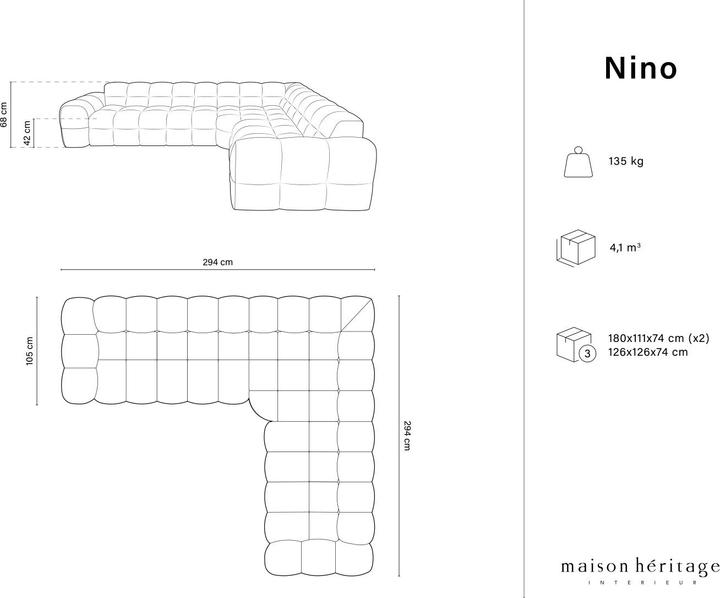 Produktbild Maison Heritage Nino (Ecksofa)