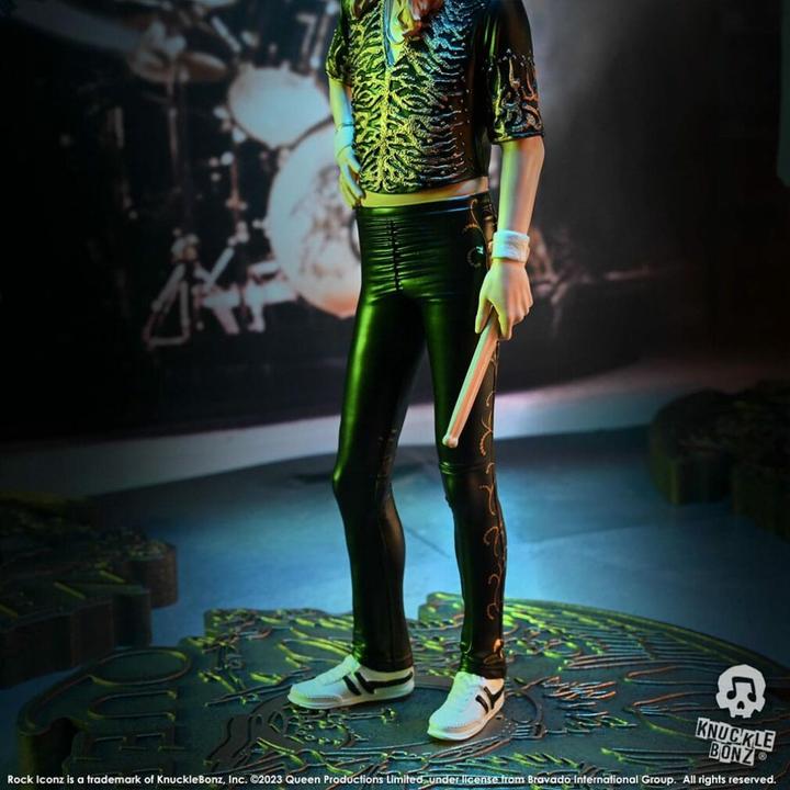 Actual product image Knucklebonz Queen Rock Iconz Statue Roger Taylor II (Sheer Heart Attack Era) 23 cm