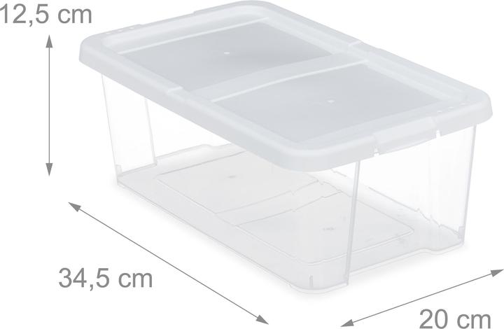Produktbild Relaxdays Schuhboxen Kunststoff (20 x 34.5 x 12.5 cm)