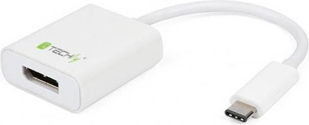 Produktbild Techly IADAP-USB31-DP. USB-Version: 3.1 (3.1 Gen 2), USB-Stecker: USB Typ-C, USB-Anschluss Geschlecht: Männ (USB Typ-C, 15 cm)