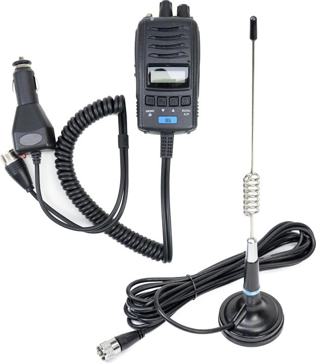 Actual product image PNI Package CB radio TTi TCB-H100 + CB antenna ML29, length 34 cm