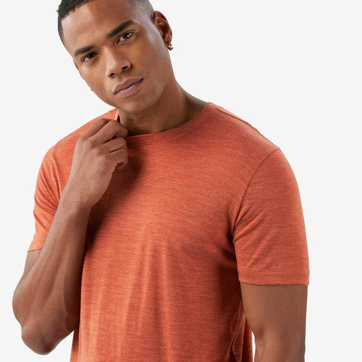 Actual product image Forclaz Merinoshirt Herren kurzarm - Merino Fresh braun (S)