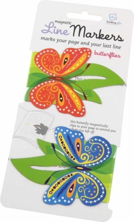Produktbild Bookchair Line Markers Butterflies - Magnetische Lesezeichen 2er-Set