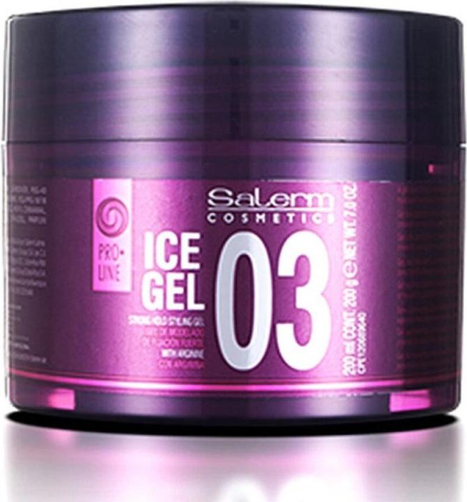 Produktbild Salerm ICE GEL 03 strong hold styling gel 200 ml (Haargel, 200 ml)