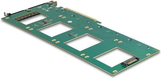 Productafbeelding Delock PCI Express 4.0 x16 kaart naar 4 x interne U.2 NVMe SFF-8639 - Bifurcatie (LxB: 288 x 122 mm)