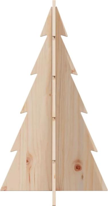 Produktbild VidaXL Weihnachtsbaum Holz Tannenbaum Deko Holzbaum 80cm Massivholz Kiefer