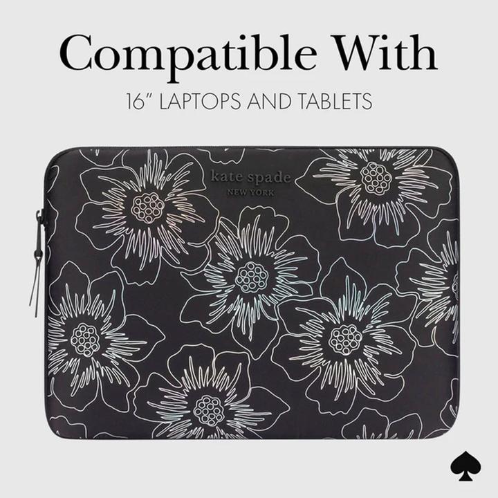Actual product image Kate Spade Puffer Sleeve - Pokrowiec MacBook Pro 16" / Laptop 16" (Hollyhock Iridescent Bl (16")