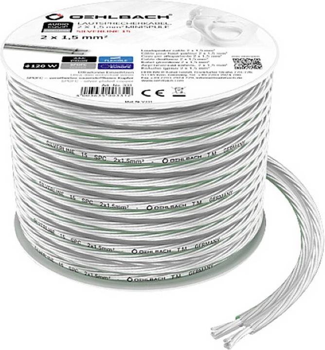Produktbild Oehlbach Lautsprecherkabel 2x1.5mm² 6m (6 m, 1.50 mm²)
