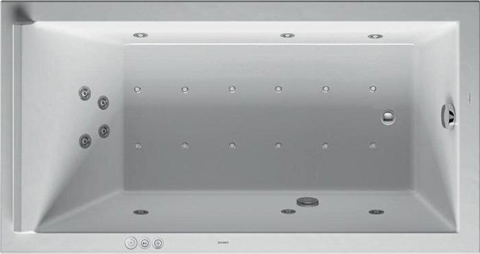 Actual product image Duravit Rectangular whirlpool tub STARCK 221 l 1700x900mm we 1 RS Combi-System P (221 l, 170 cm, 90 cm)