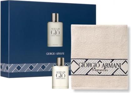 Giorgio Armani Set Acqua di Gio + Handtuch (Eau de Toilette, 100 ml)