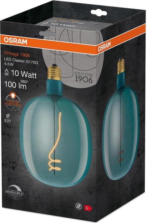 Image du produit Osram Année 1906 (E27, 4.50 W, 100 lm, 1 x, G)
