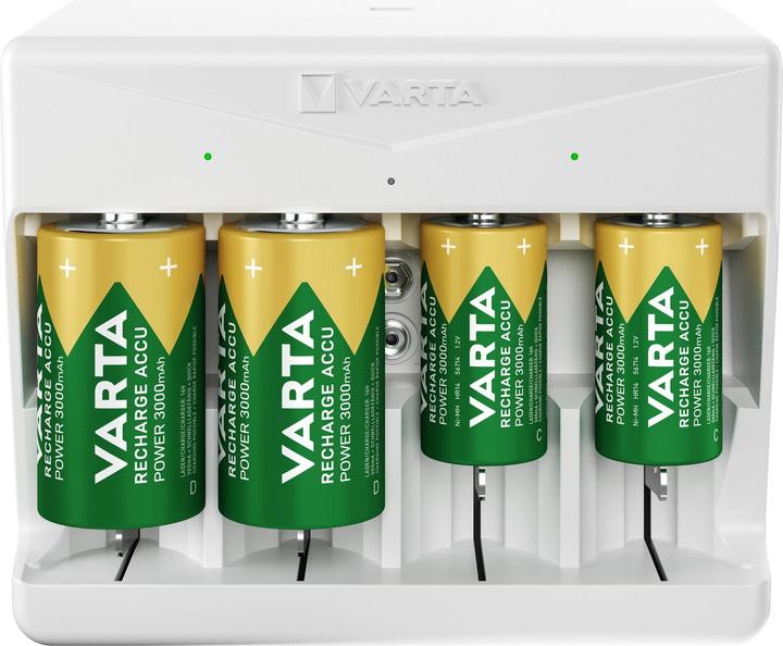 Immagine prodotto Varta Caricabatterie universale (1 pz., D, AAA, AA, C, 9V Block, 1600 mAh, Caricabatterie senza batteria)