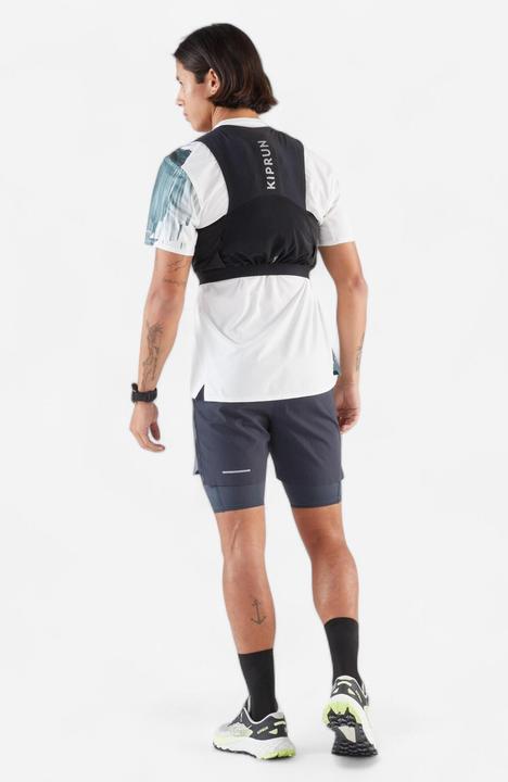 Image du produit Kiprun Laufshirt kurzarm Langstrecke Herren - Run 900 Ultra beige Print (L)