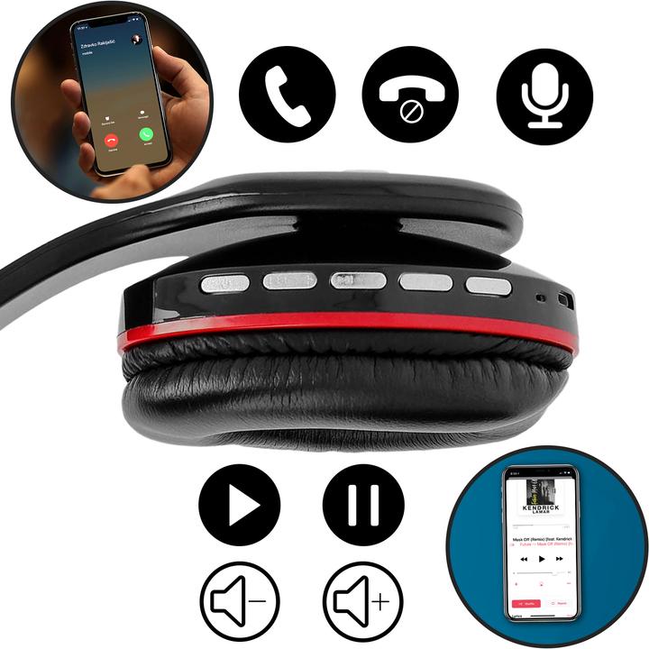 Actual product image Inkax HP-07 Bluetooth Headset (No noise cancelling, Wireless)