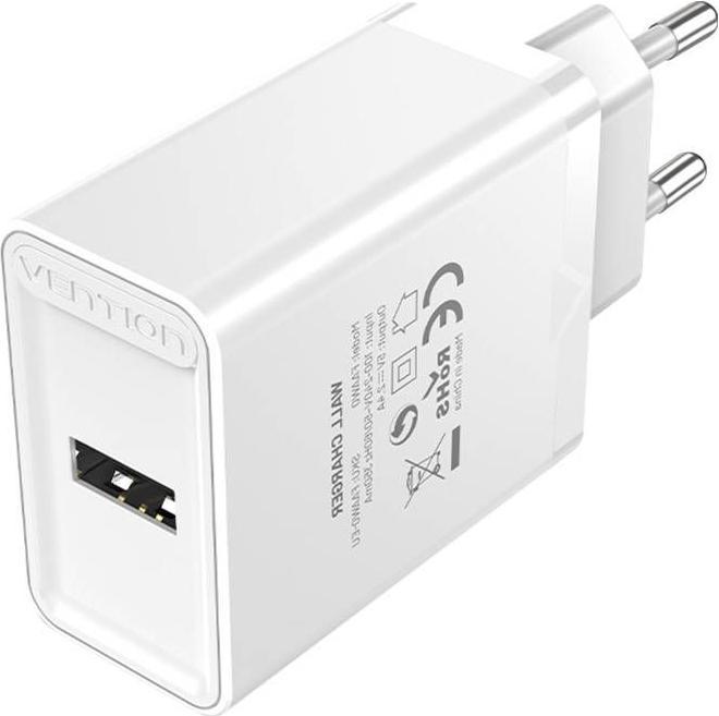 Image du produit Vention Wall charger EU USB-A FAAW0-EU 12W, 2.4A, (blanc) (12 W)