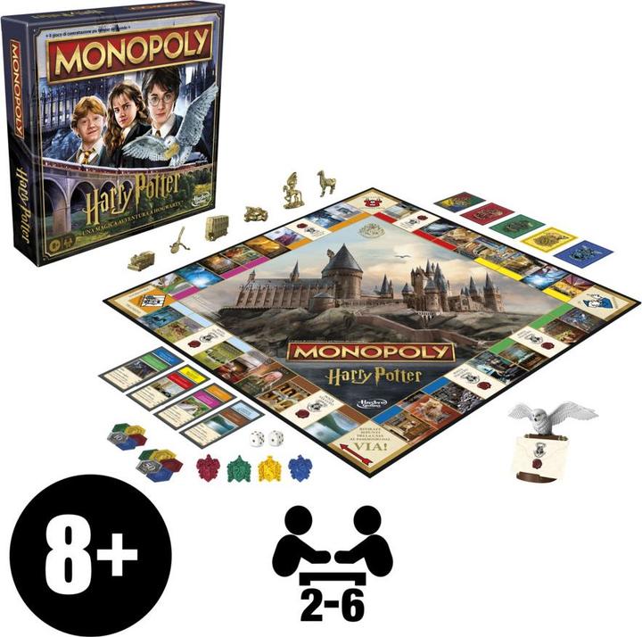 Actual product image Hasbro Gaming Monopoly Harry Potter (Italian)