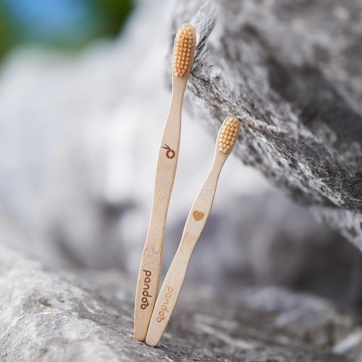 Actual product image Pandoo Bamboo toothbrush 4pcs (Medium, 4 x)
