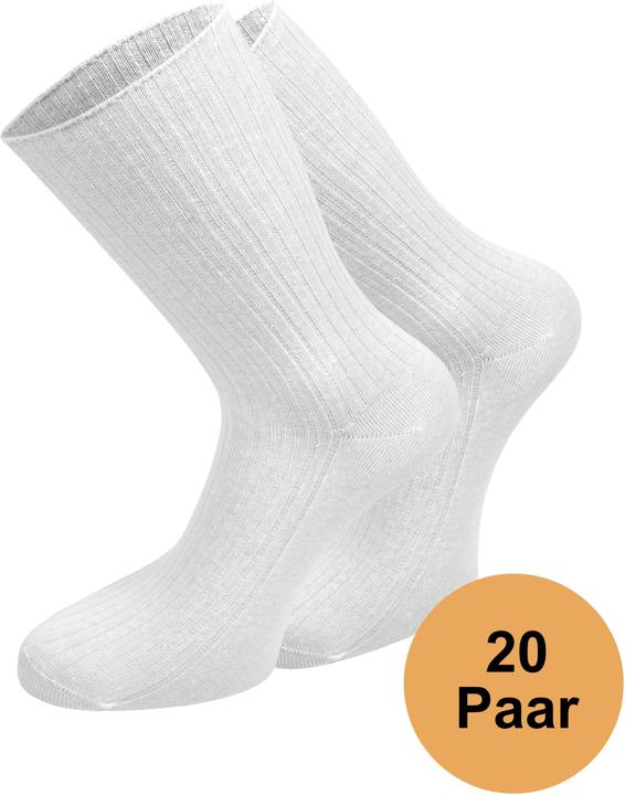 Immagine prodotto Normani 20 Paar Socken Unisex Business Socks Baumwollsocken Berufssocken - 9685 (confezione da 20, 47 - 50)