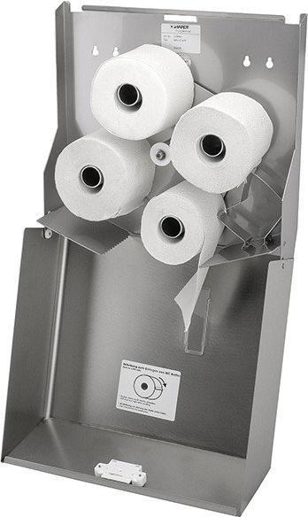 Image du produit Ophardt Distributeur de papier toilette en acier inoxydable pour 4 rouleaux