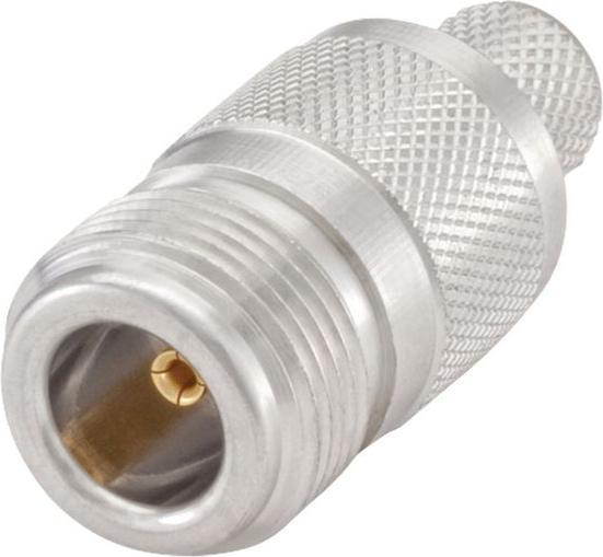 Rosenberger Kabelbuchse N gerade, N-Typ, Messing, Buchse, Gerade, 50Ohm, Crimp-Anschluss